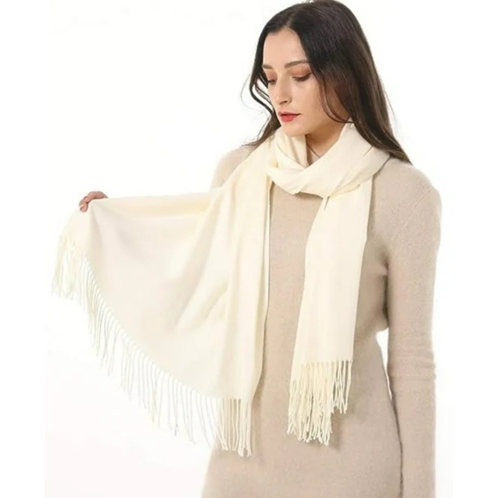 Charming Charlie Cream Scarf